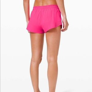 Pink Highlight Lululemon Hotty Hot Shorts 2.5